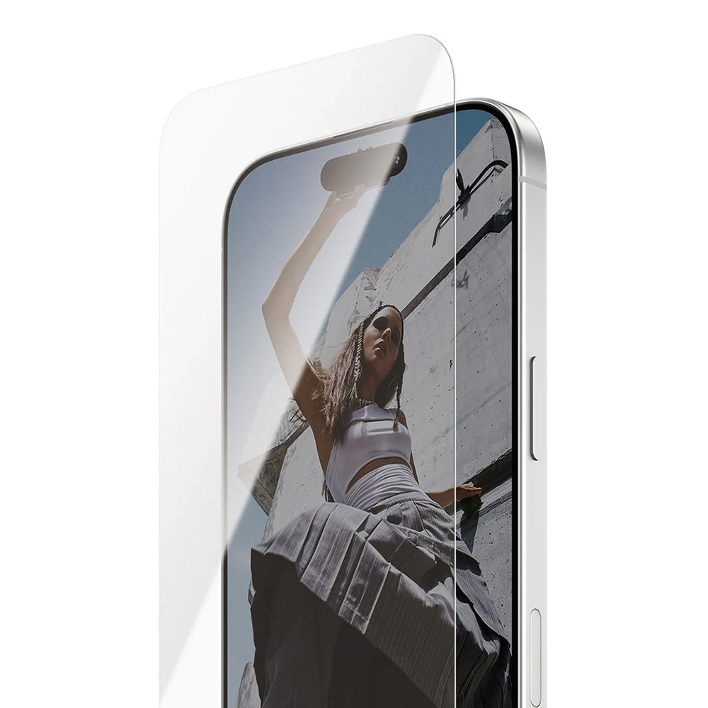 Beskyttelsesfolie PanzerGlass Safe skærm. Ultra-Wide Fit EasyAligner til Apple iPhone 17 / 16 Pro, Hærdet Glas, Full Glue