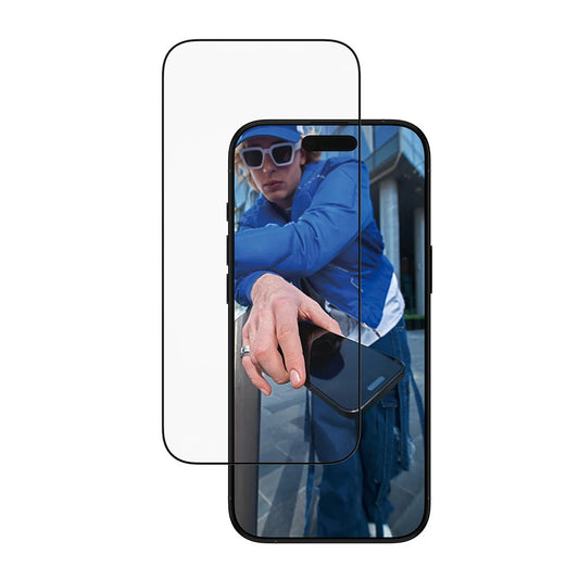 Beskyttelsesfilm til skærm PanzerGlass Ultra-Wide Fit EasyAligner til Apple iPhone 17 Air, Hærdet Glas, Fuldklæbende, Sort