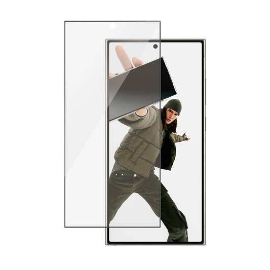 Beskyttelsesfilm til skærm PanzerGlass Ultra-Wide Fit EasyAligner til Samsung Galaxy S24 Ultra S928, Hærdet Glas, Full Glue, Sort