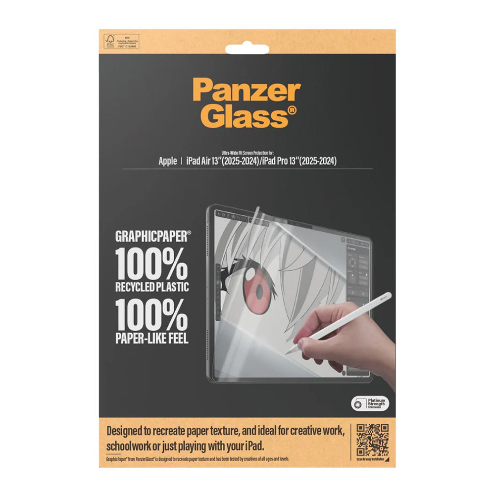 Skærmbeskyttelsesfolie PanzerGlass Ultra-Wide Fit GraphicPaper til Apple iPad Pro 13 (2025) / Air 13 (2025) / Air 13 (2025), Plast