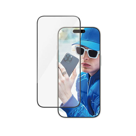 Beskyttelsesfilm til skærm PanzerGlass Ultra-Wide Fit til Apple iPhone 16 Pro, Hærdet Glas, Fuldklæbende, Sort