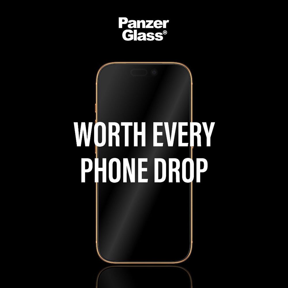 Beskyttelsesfilm til skærm PanzerGlass Ultra-Wide Fit Stealth Fastfit til Apple iPhone 17 Air, Hærdet Glas, Full Glue, Sort