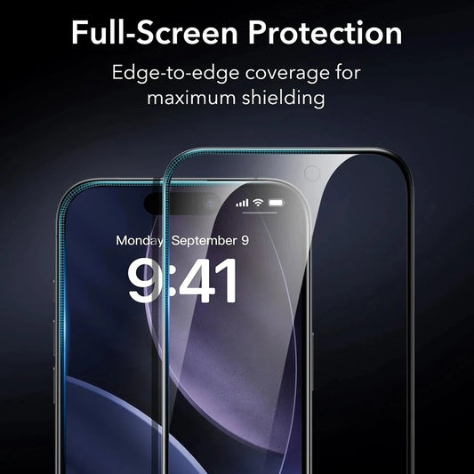 Beskyttelsesfilm Privacy ESR Armorite UltraFit til Apple iPhone 17 Air, Hærdet Glas, Full Glue, Sæt med 3 stykker