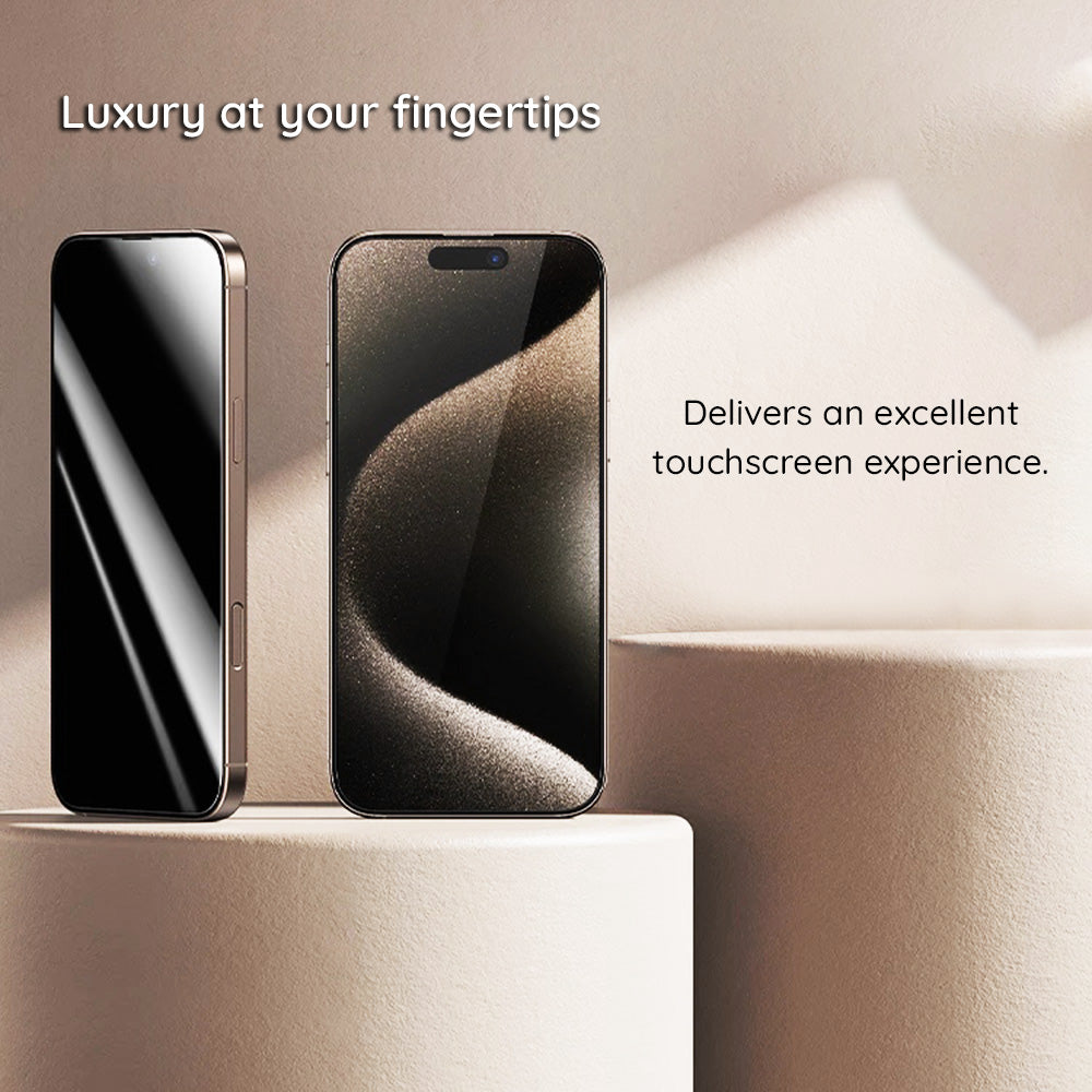 Beskyttelsesfilm Privacy Guess til Apple iPhone 16 Pro Max, Hærdet Glas, Full Glue, 2.5D