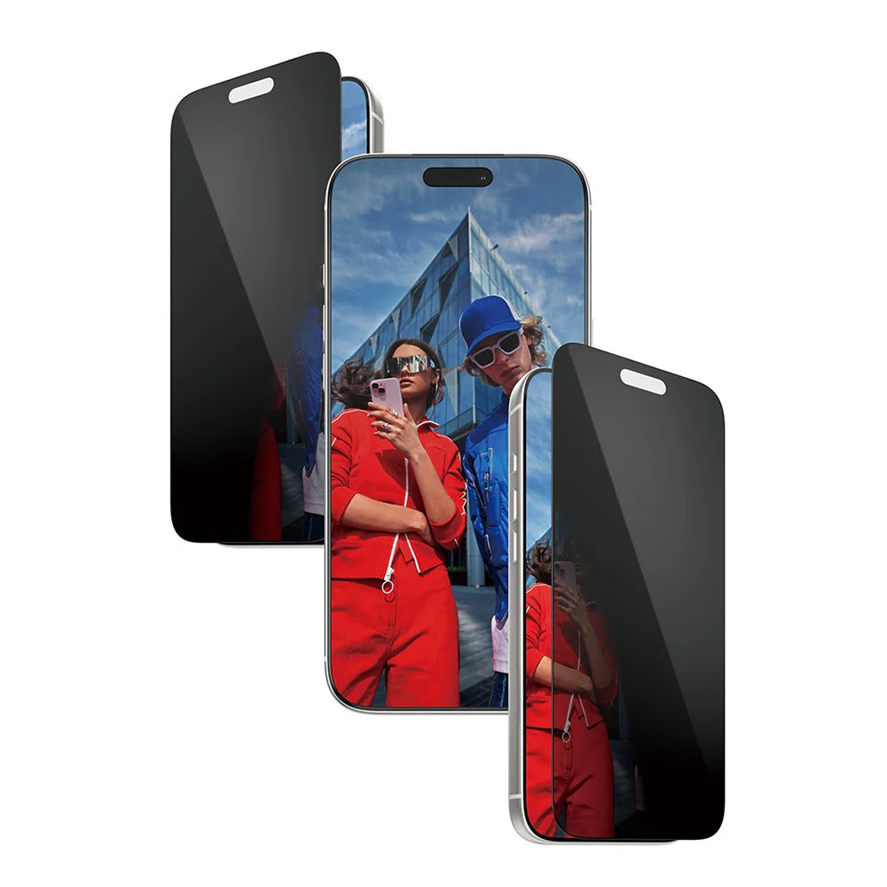 Beskyttelsesfolie til skærm Privacy PanzerGlass Ultra-Wide Fit 2-Way EasyAligner til Apple iPhone 17 Pro Max, Hærdet Glas, Full Glue