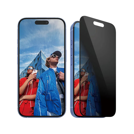 Beskyttelsesfilm til skærm Privacy PanzerGlass Ultra-Wide Fit EasyAligner til Apple iPhone 16 / 15, Hærdet glas, Full Glue