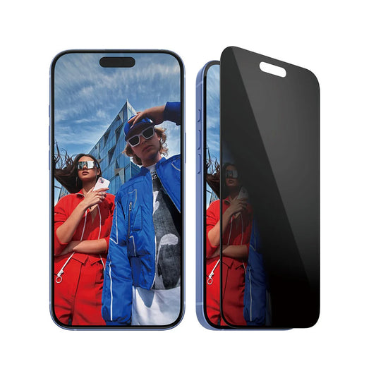 Beskyttelsesfolie til skærm Privacy PanzerGlass Ultra-Wide Fit EasyAligner til Apple iPhone 16 Plus / 15 Plus, Hærdet Glas, Fuldklæbende