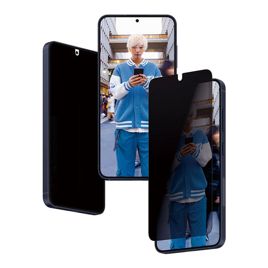 Beskyttelsesfolie til skærm Privacy PanzerGlass Ultra-Wide Fit EasyAligner til Samsung Galaxy S24 S921, Hærdet Glas, Full Glue