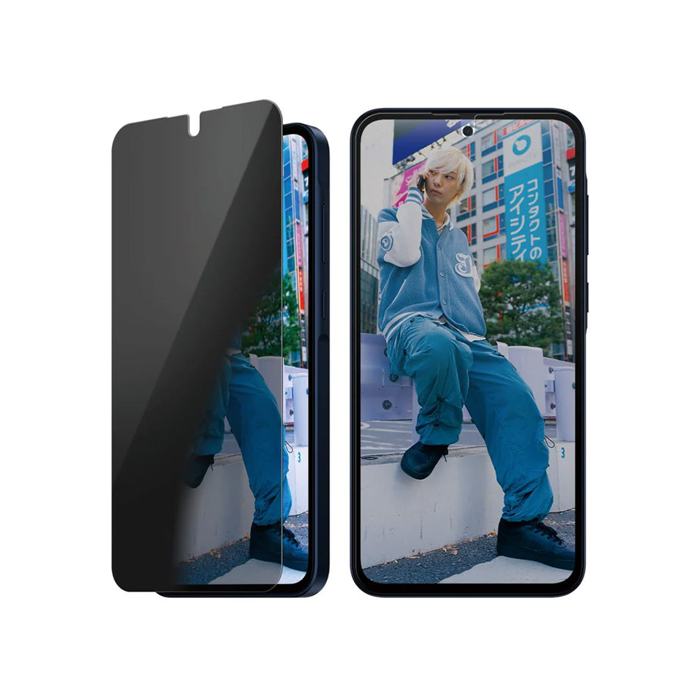 Privacy Screen Protector PanzerGlass Ultra-Wide Fit for Samsung Galaxy A36 A366, Tempered Glass, Full Glue