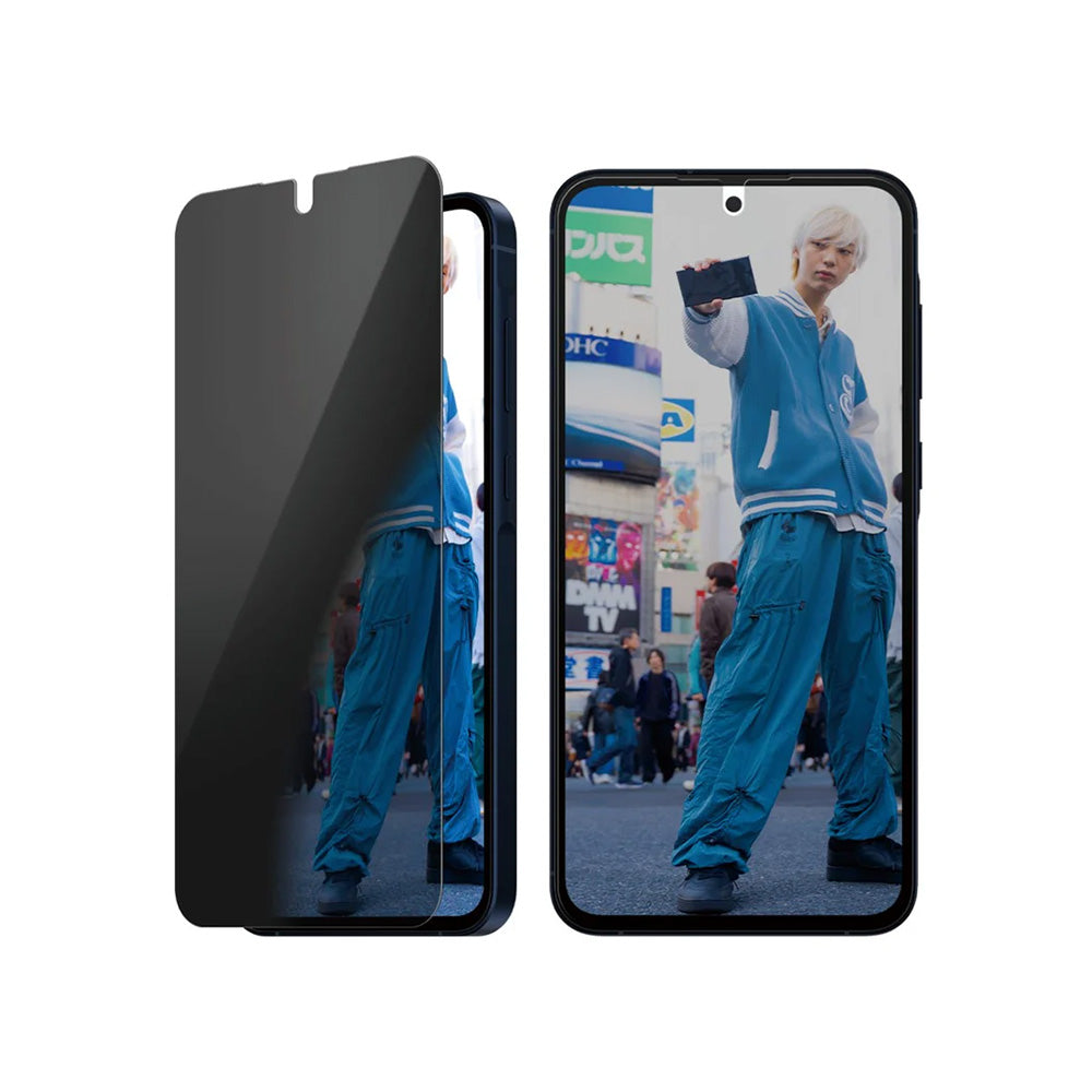 Beskyttelsesfolie Privacy PanzerGlass Ultra-Wide Fit til Samsung Galaxy A56 A566, Hærdet Glas, Full Glue