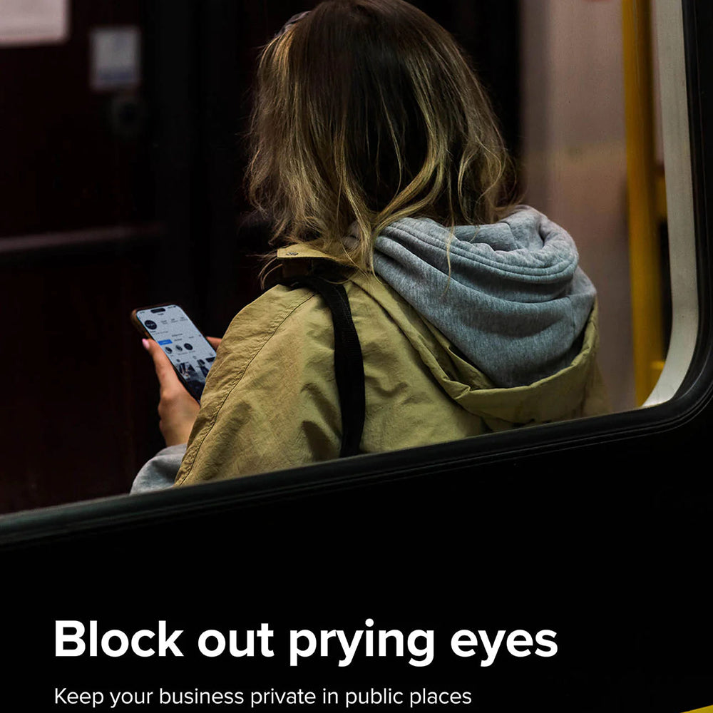 Beskyttelsesfilm Privacy Ringke til Apple iPhone 15 Pro, Hærdet Glas, Full Glue