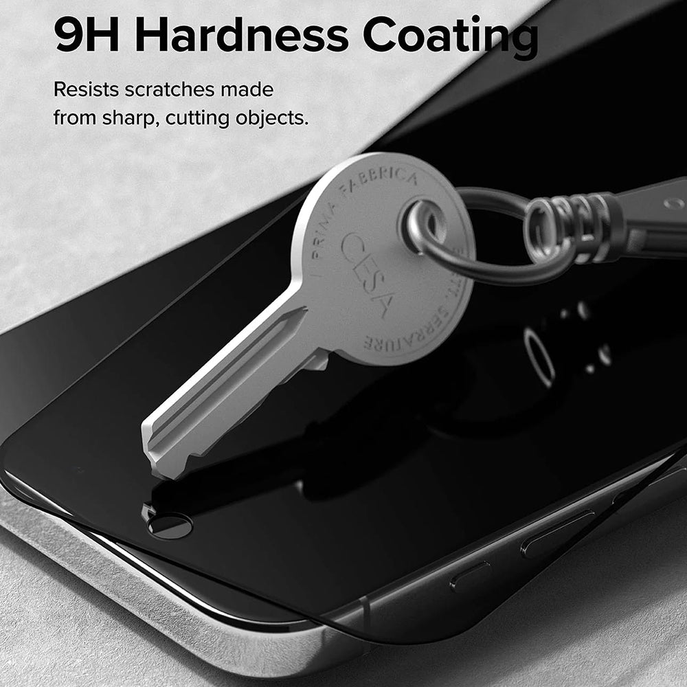 Beskyttelsesfilm Privacy Ringke til Apple iPhone 15 Pro, Hærdet Glas, Full Glue