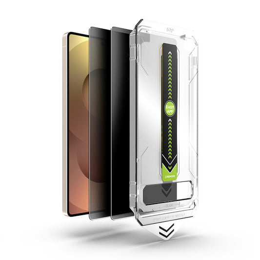 Privacy-skærmbeskyttelse Techsuit TitanGlass CrystalHD til Samsung Galaxy S25 Ultra S938, hærdet glas, fuld lim, sæt med 2 stk.