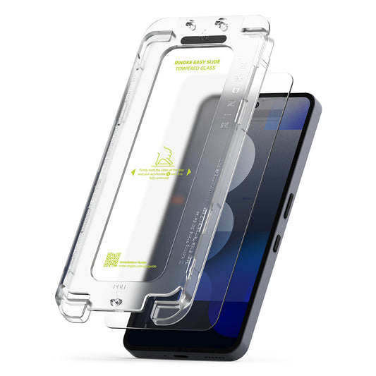 Ringke Easy Slide skærmbeskytter til Nothing Phone (3a) / Phone (3a) Pro, hærdet glas, fuld lim, sæt med 2 stk.