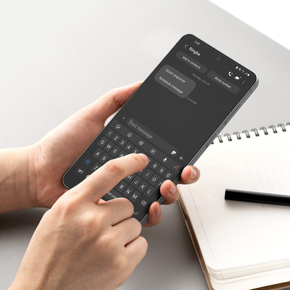 Skærmbeskyttelsesfolie Ringke Easy Slide til Samsung Galaxy S26 Plus S947, Hærdet Glas, Fuldklæbende, Sæt med 2 stykker