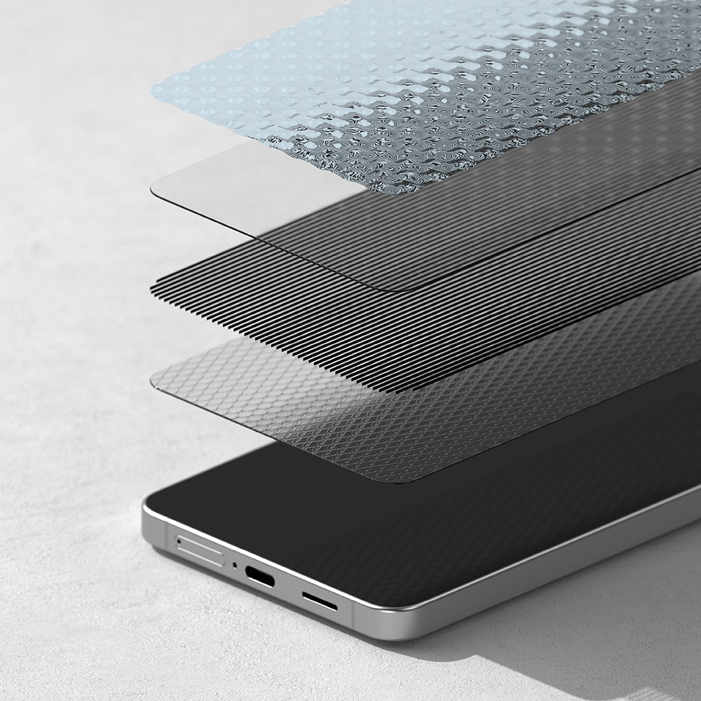 Skærmbeskyttelsesfolie Ringke Easy Slide til Samsung Galaxy S26 Plus S947, Hærdet Glas, Fuldklæbende, Sæt med 2 stykker, Sort