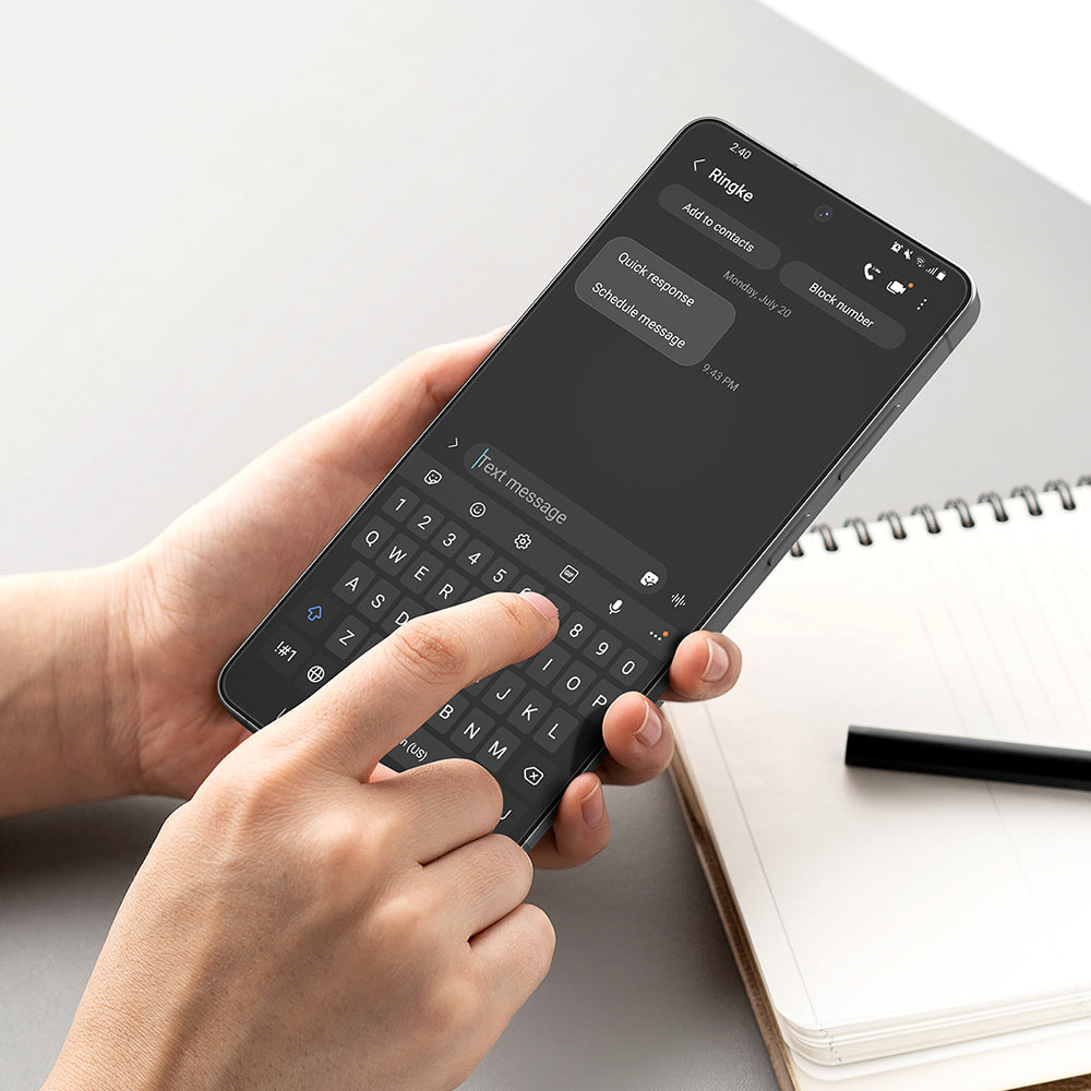 Skærmbeskyttelsesfolie Ringke Easy Slide til Samsung Galaxy S26 Ultra S948, Hærdet Glas, Fuldklæbende, Sæt med 2 stykker