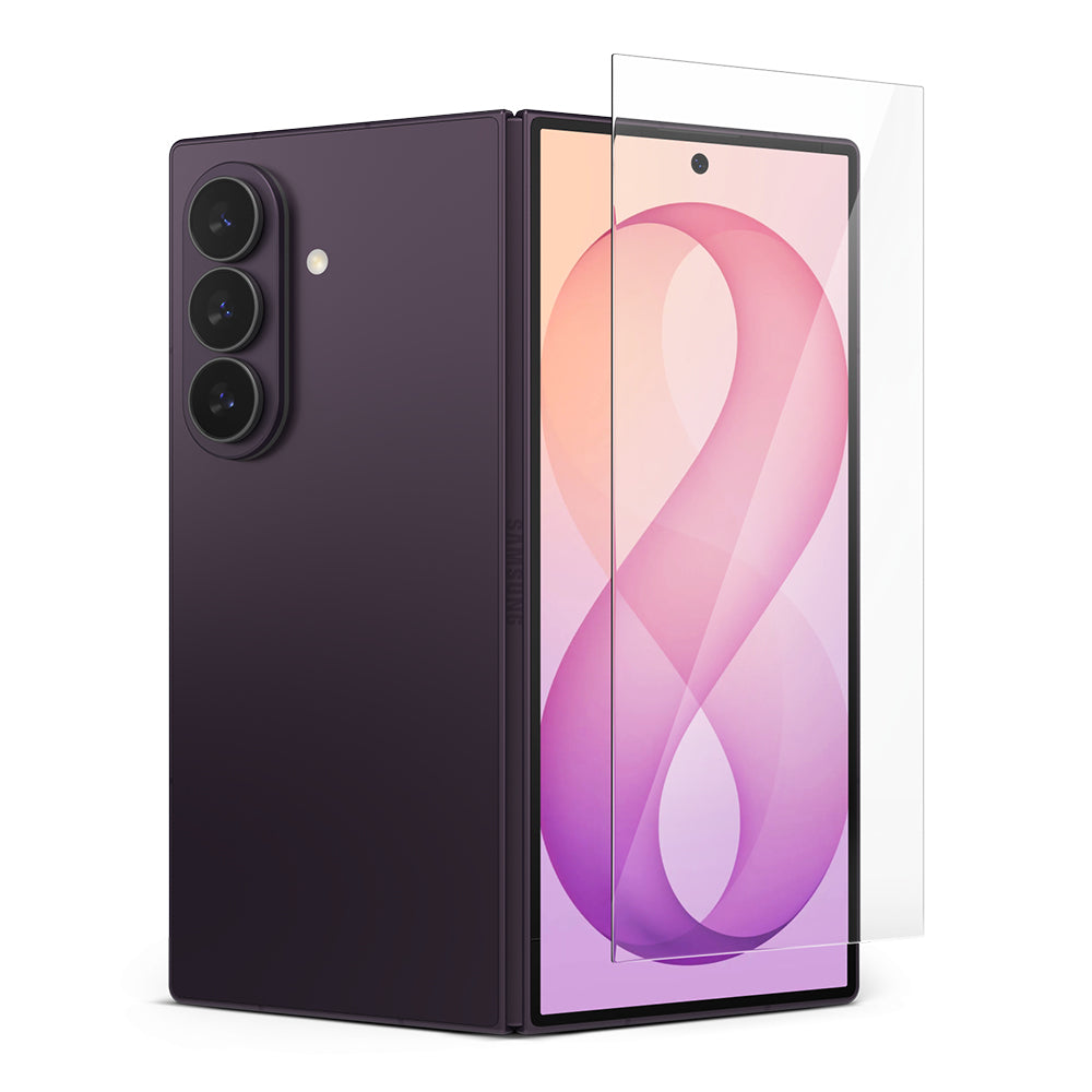 Ringke Easy Slide Skærmbeskytter til Samsung Galaxy Z Fold8 Ultra F976, Hærdet Glas, Fuld Lim, Sæt med 2 stk