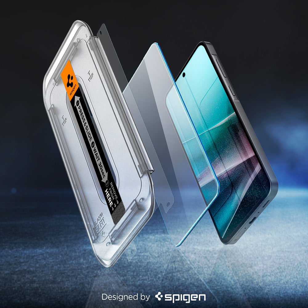 Beskyttelsesfilm til skærm Spigen GlastR EZ FIT HD til Samsung Galaxy A37 5G / A36 A366, Hærdet Glas, Fuldklæbende, Sæt med 2 stykker AGL11365