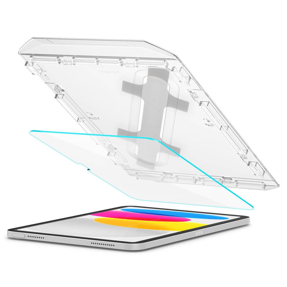 Skærmbeskytter Spigen GlastR EZ FIT til Apple iPad (2025) / (2022), Hærdet Glas, Full Glue AGL05554