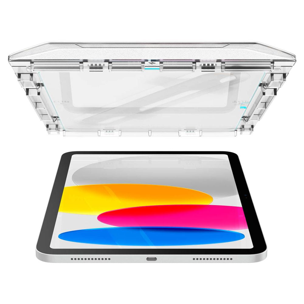 Skærmbeskytter Spigen GlastR EZ FIT til Apple iPad (2025) / (2022), Hærdet Glas, Full Glue AGL05554
