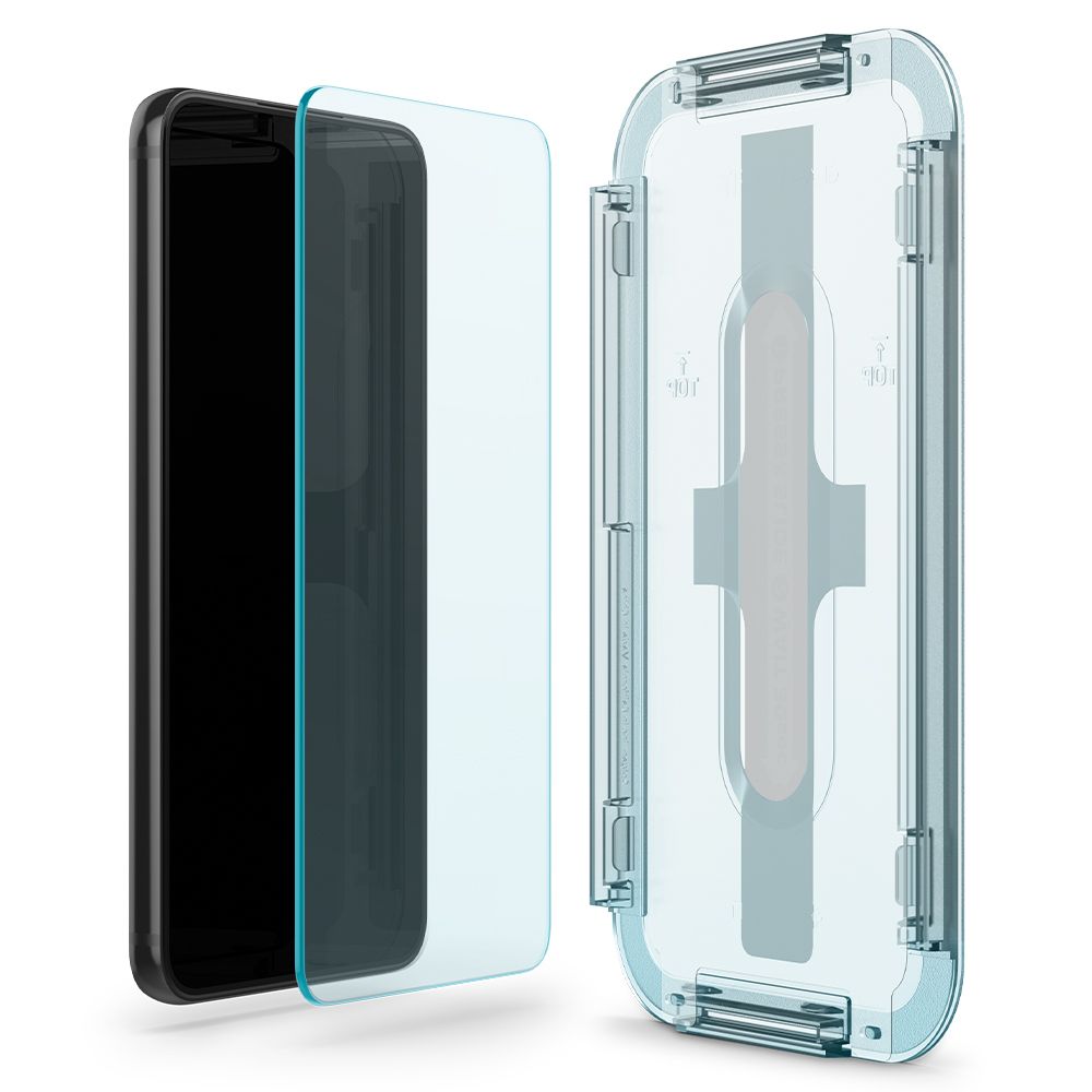 Skærmbeskytter Spigen GlastR EZ FIT til Samsung Galaxy S22 5G S901, hærdet glas, fuld lim, sæt med 2 stk AGL04151