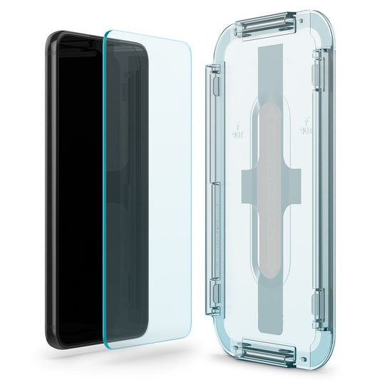 Skærmbeskytter Spigen GlastR EZ FIT til Samsung Galaxy S22 5G S901, hærdet glas, fuld lim, sæt med 2 stk AGL04151
