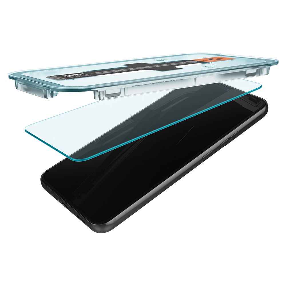 Skærmbeskytter Spigen GlastR EZ FIT til Samsung Galaxy S22 5G S901, hærdet glas, fuld lim, sæt med 2 stk AGL04151