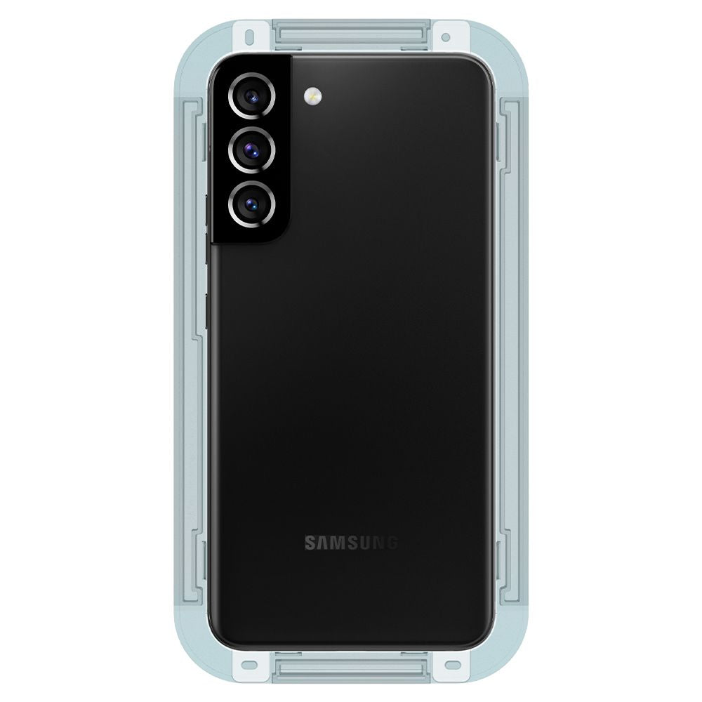 Skærmbeskytter Spigen GlastR EZ FIT til Samsung Galaxy S22 5G S901, hærdet glas, fuld lim, sæt med 2 stk AGL04151