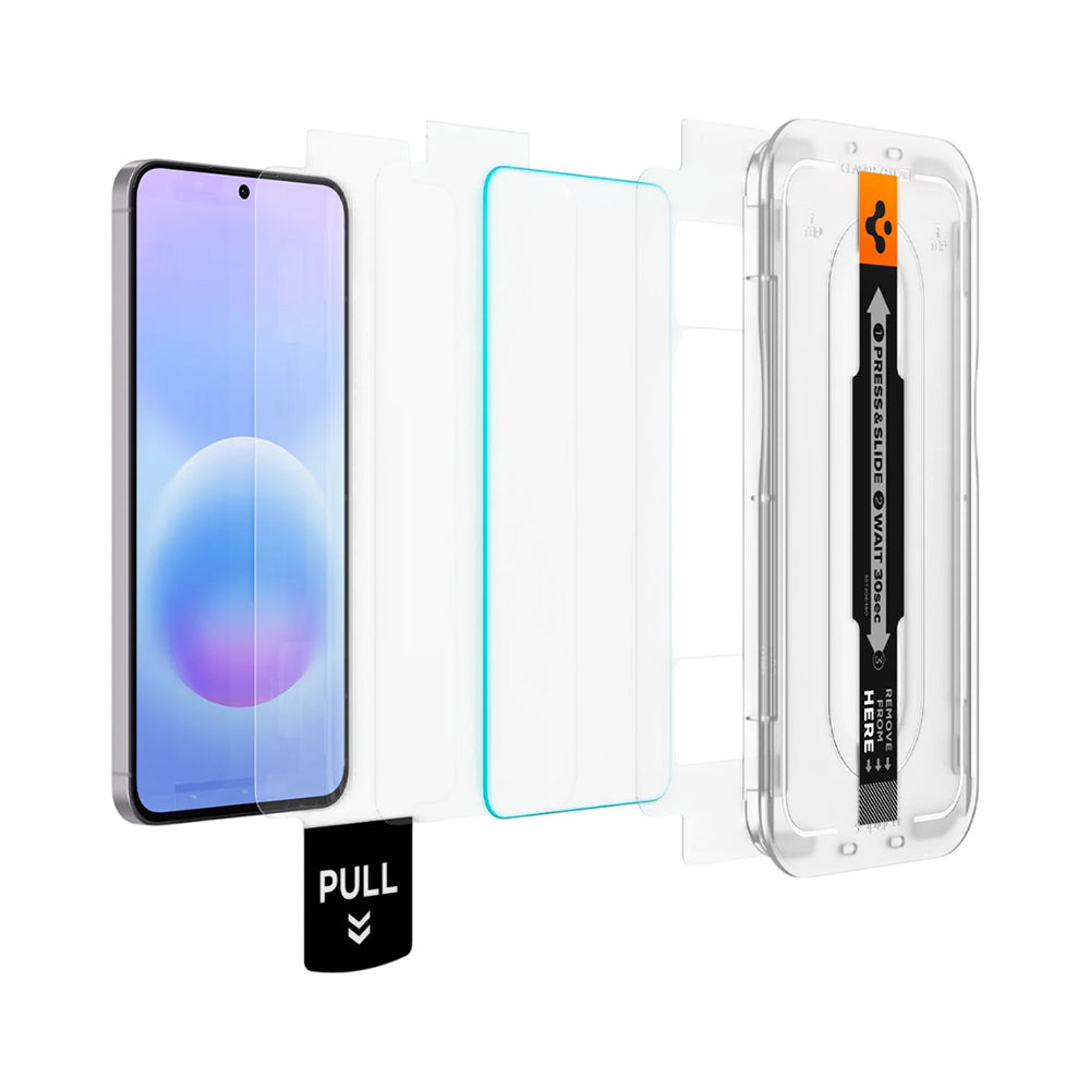 Beskyttelsesfilm til skærm Spigen GlastR EZ FIT Pro HD til Samsung Galaxy A57 5G, Hærdet Glas, Fuldklæbende, Sæt med 2 stykker AGL11397