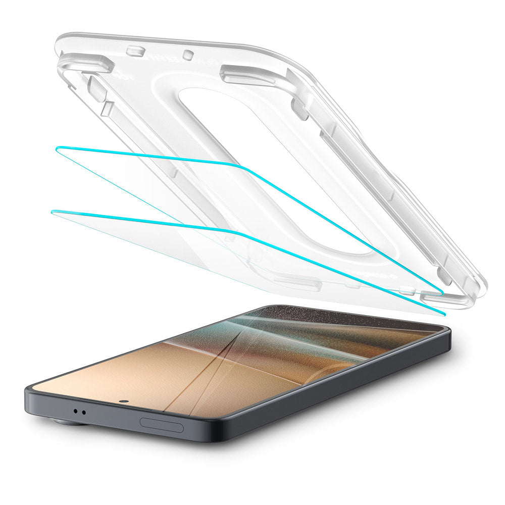 Beskyttelsesfilm til skærm Spigen GlastR EZ FIT Pro HD (Anti-Reflection) til Samsung Galaxy S26 Plus S947, Hærdet Glas, Fuldklæbende, Sæt med 2 stykker