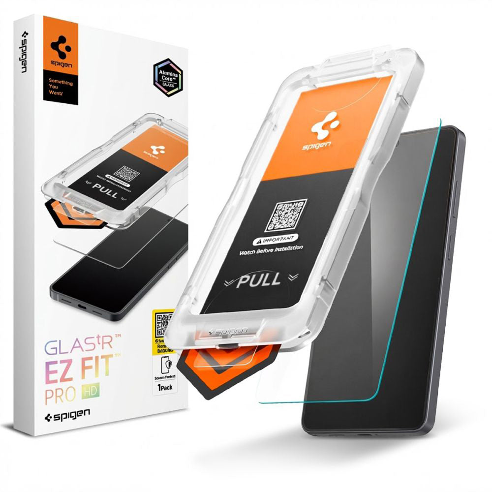 Beskyttelsesfilm til skærm Spigen GlastR EZ FIT Pro HD til Samsung Galaxy S26 Ultra S948, Hærdet glas, Full Glue AGL11074
