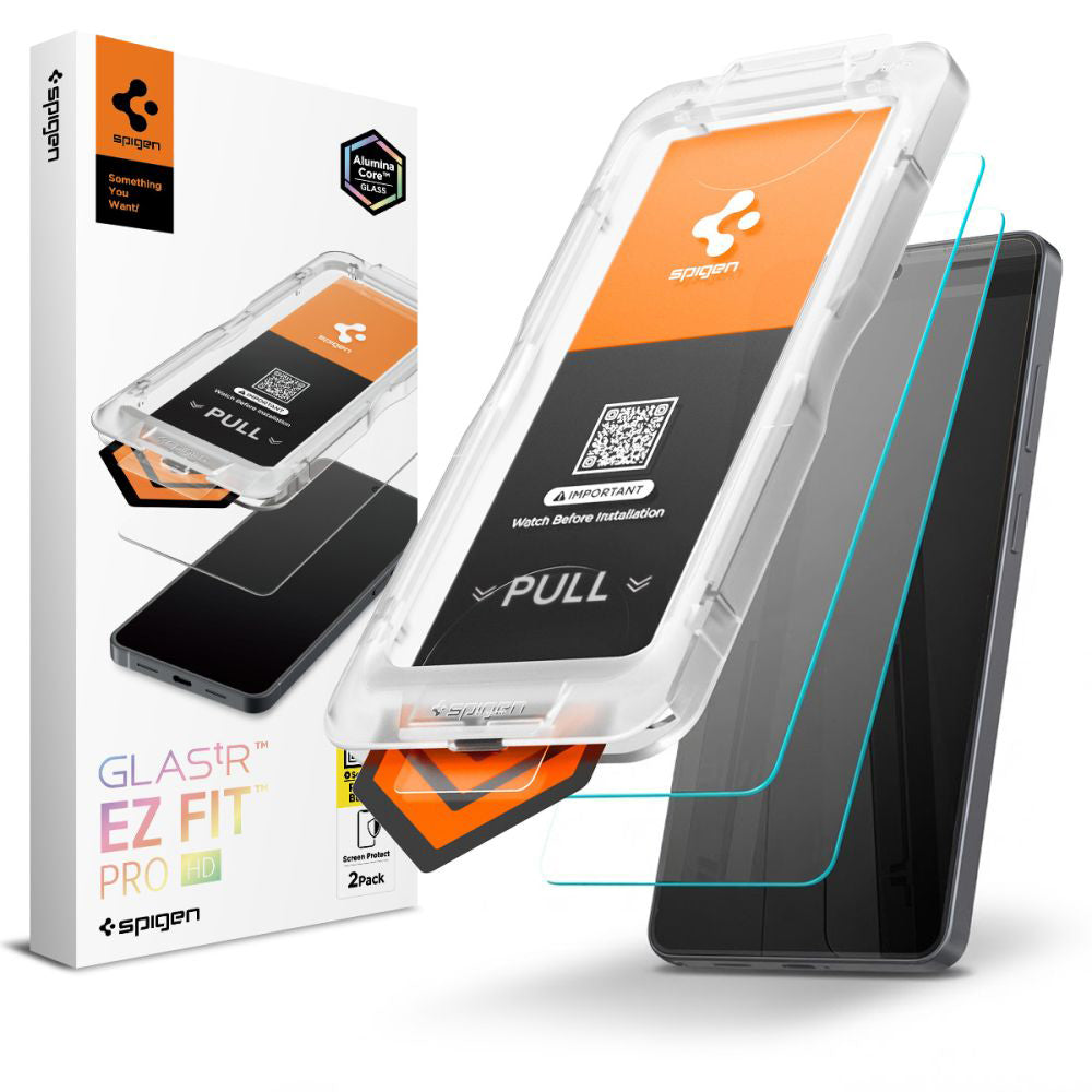 Beskyttelsesfilm til skærm Spigen GlastR EZ FIT Pro HD til Samsung Galaxy S26 Ultra S948, Hærdet Glas, Fuldklæbende, Sæt med 2 stykker AGL11072