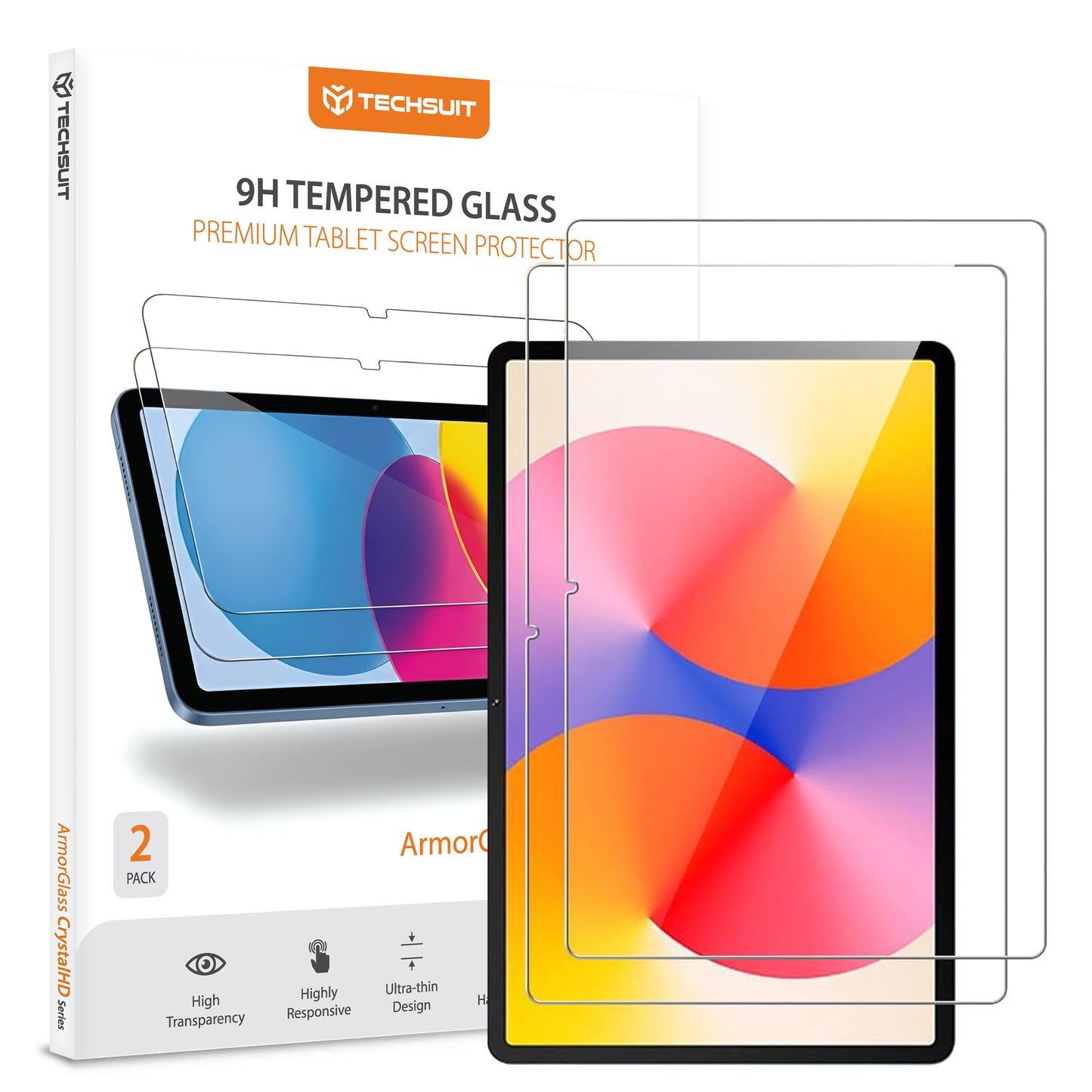 Beskyttelsesfilm til skærm Techsuit ArmorGlass CrystalHD til Huawei MatePad SE 11, Hærdet Glas, Full Glue, Sæt med 2 stykker