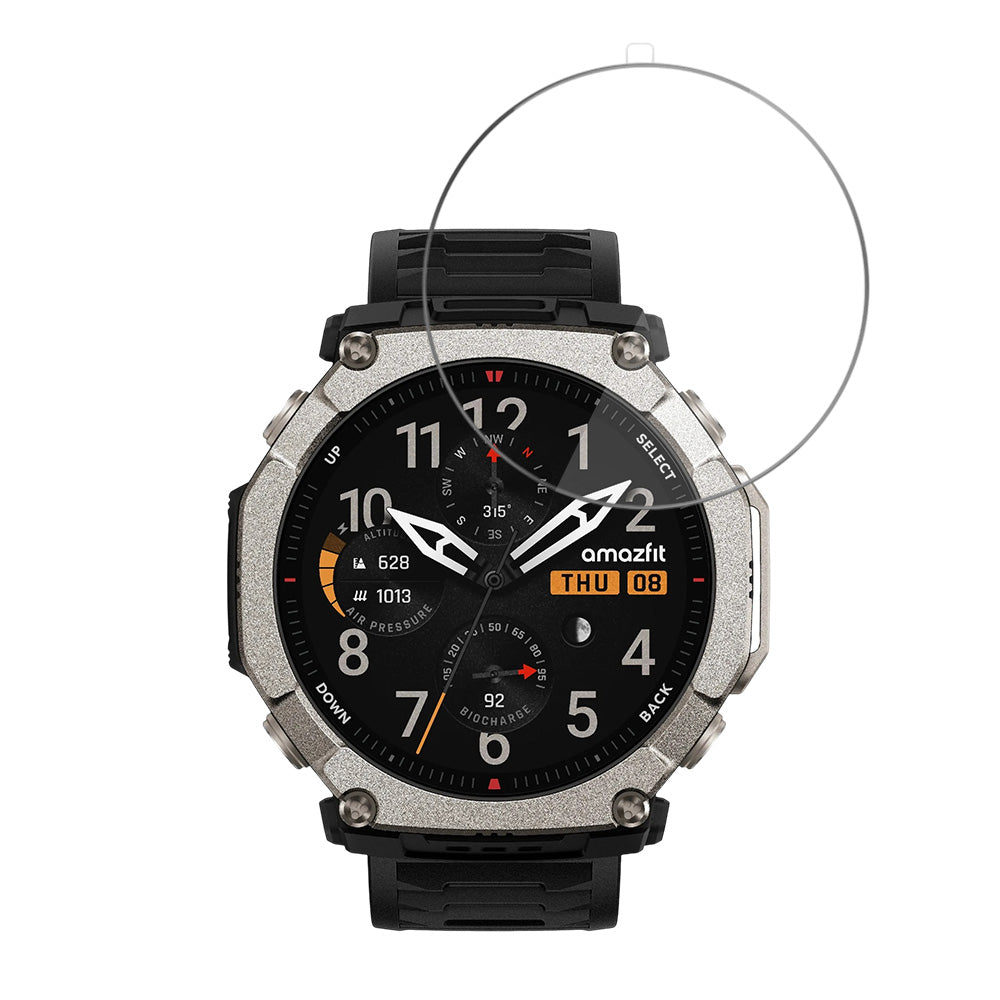 Beskyttelsesfilm Techsuit Nano Flex til Amazfit T-Rex Ultra 2, Plastik, Sæt med 2 stykker, Sort