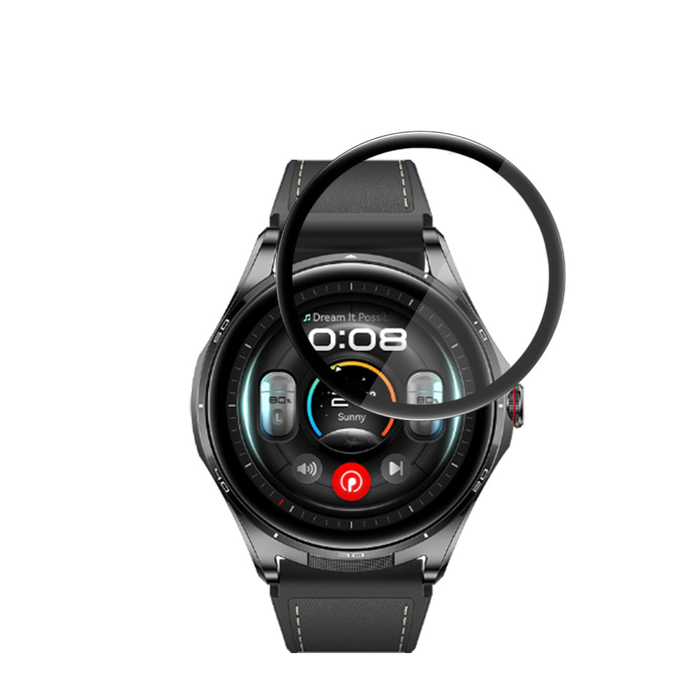 Techsuit Nano Flex Skærmbeskyttelsesfilm til Huawei Watch Buds 2, Plastik, Sæt med 2 stk., Sort