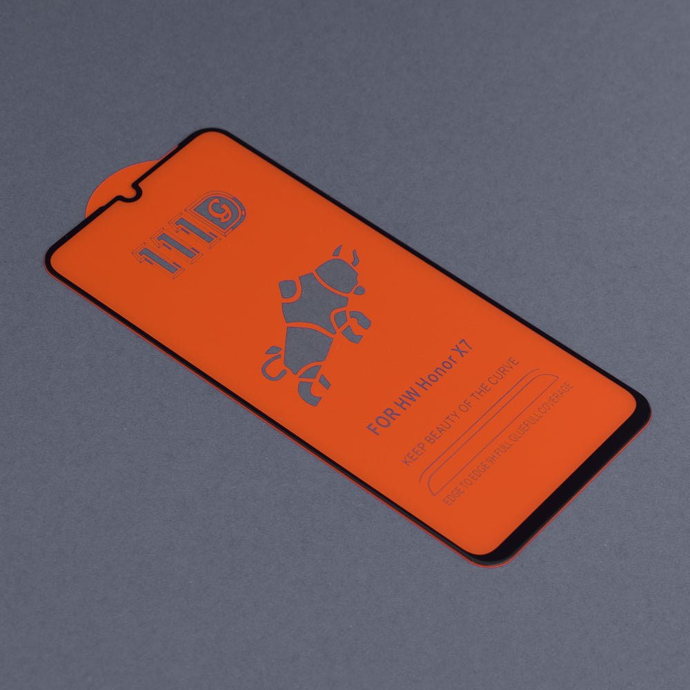 Techsuit skærmbeskyttelsesfilm til Samsung Galaxy A05s A057 / A05 A055, hærdet glas, fuld lim, 111D, sort