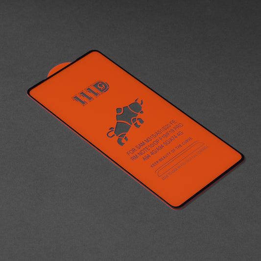 Techsuit skærmbeskyttelsesfilm til Samsung Galaxy A51 5G A516 / A51 A515, hærdet glas, fuld lim, 111D, sort