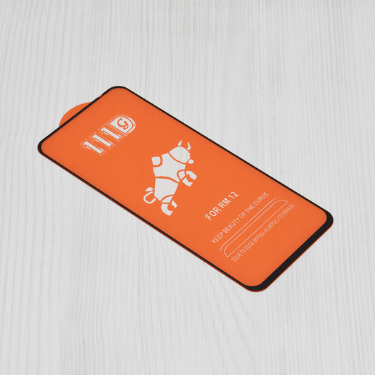 Techsuit Skærmbeskytter til Xiaomi Poco M6 4G / Redmi 13 / 12 5G / 12, Hærdet Glas, Full Glue, 111D, Sort