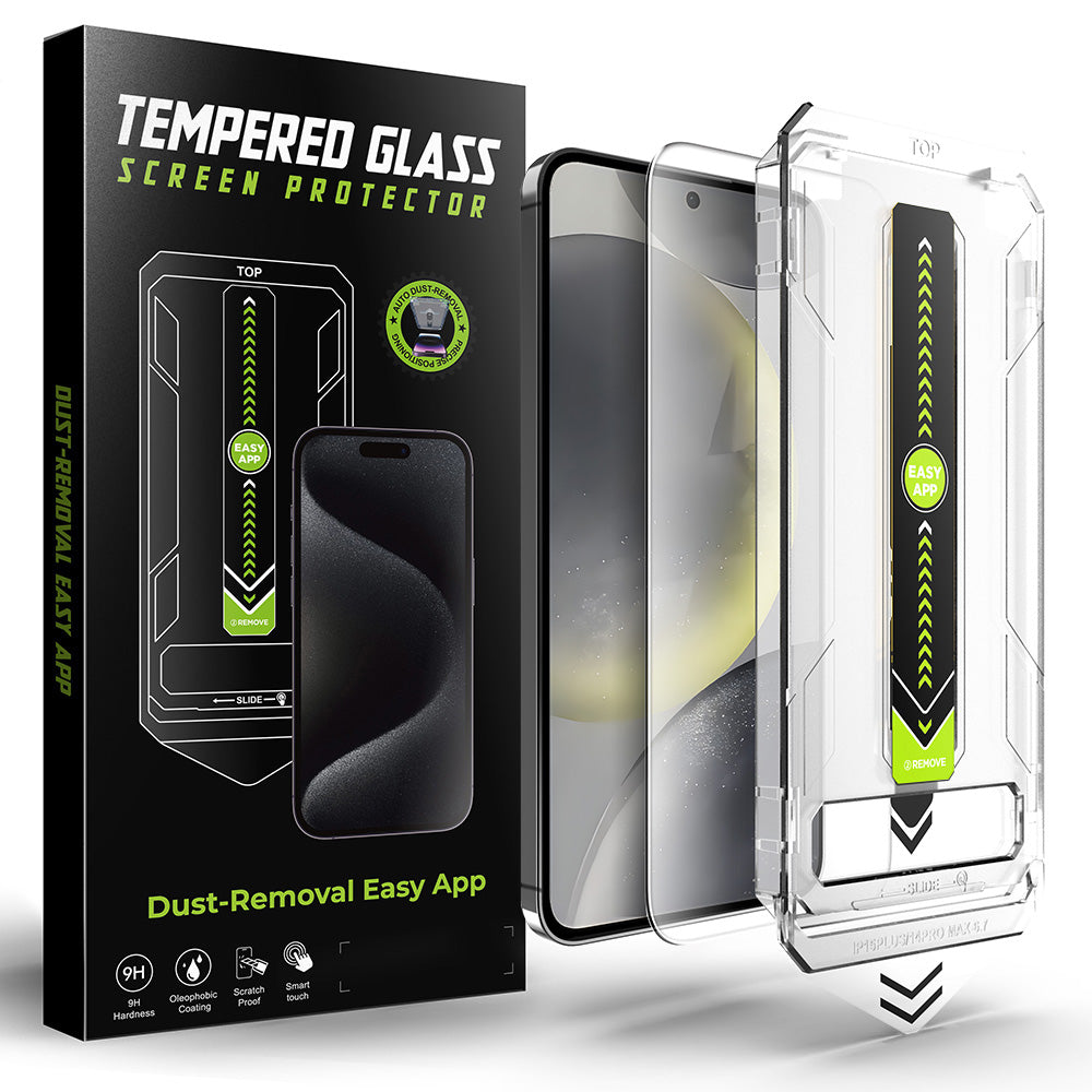 Techsuit TitanGlass CrystalHD Skærmbeskytter til Samsung Galaxy S25+ S936 / S24+ S926, Sikkerhedsglas, Fuld Lim