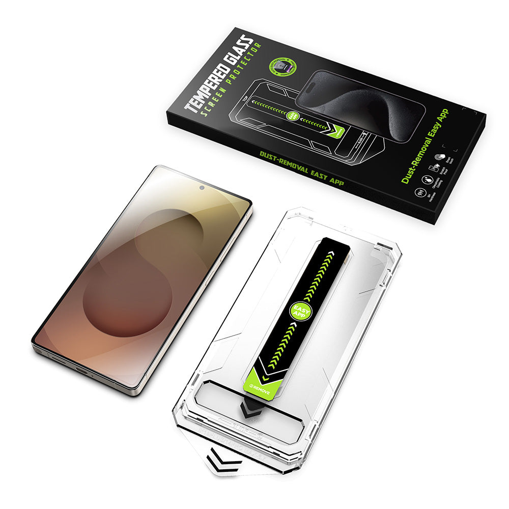 Techsuit TitanGlass CrystalHD Skærmbeskytter til Samsung Galaxy S25+ S936 / S24+ S926, Sikkerhedsglas, Fuld Lim