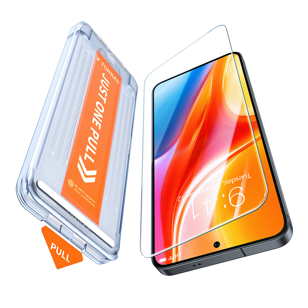 Torras GlassGo Install Master Skærmbeskytter til Samsung Galaxy S25 Ultra S938, Hærdet Glas, Fuld Lim