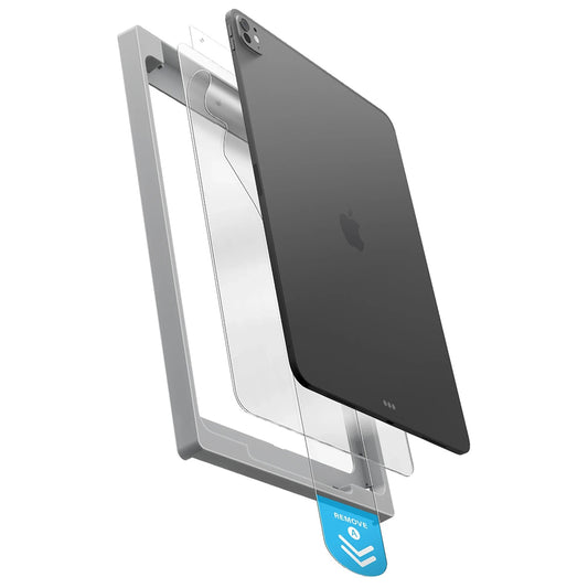 Skærmbeskyttelsesfilm UNIQ Optix Exofit til Apple iPad Air 11 (2024), hærdet glas, fuld lim