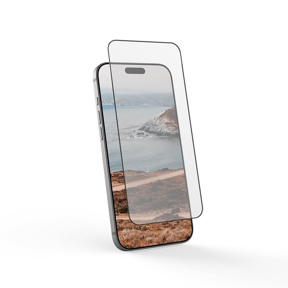 Beskyttelsesfilm til skærm Urban Armor Gear Shield til Apple iPhone 17 Pro, Hærdet Glas, Fuldklæbende, Sort