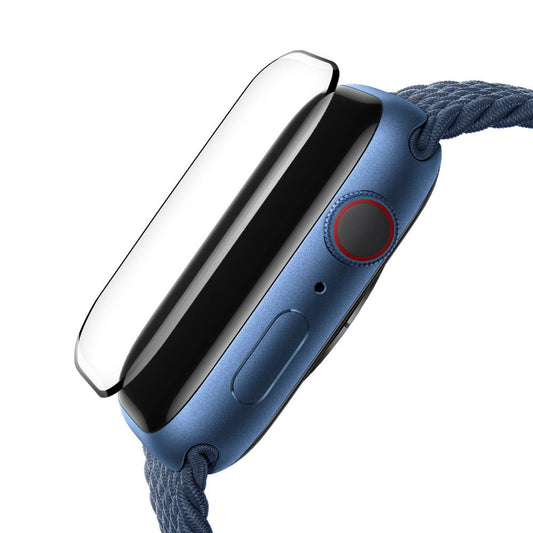 Blueo High Molecule Beskyttelsesfilm til Apple Watch 8 / 7 41mm Serie, Hærdet Glas, Sort