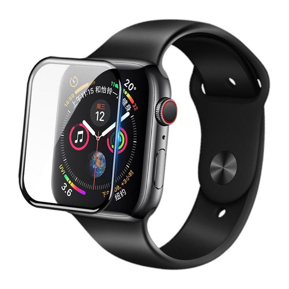 Blueo High Molecule Beskyttelsesfilm til Apple Watch 8 / 7 45mm Serie, Hærdet Glas, Sort