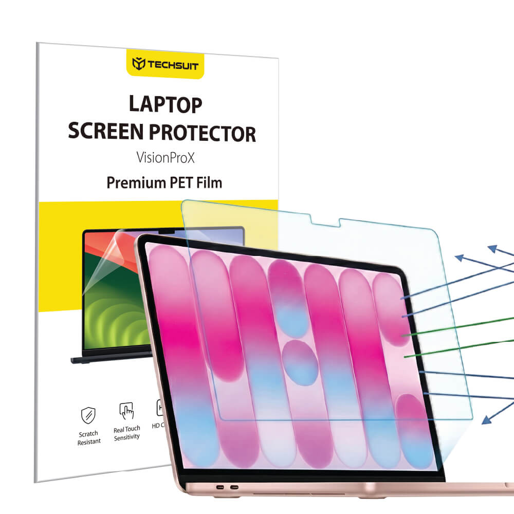Anti Blue Light Skærmbeskyttelsesfilm Techsuit VisionProX til Apple MacBook Neo 13 tommer, Plastik