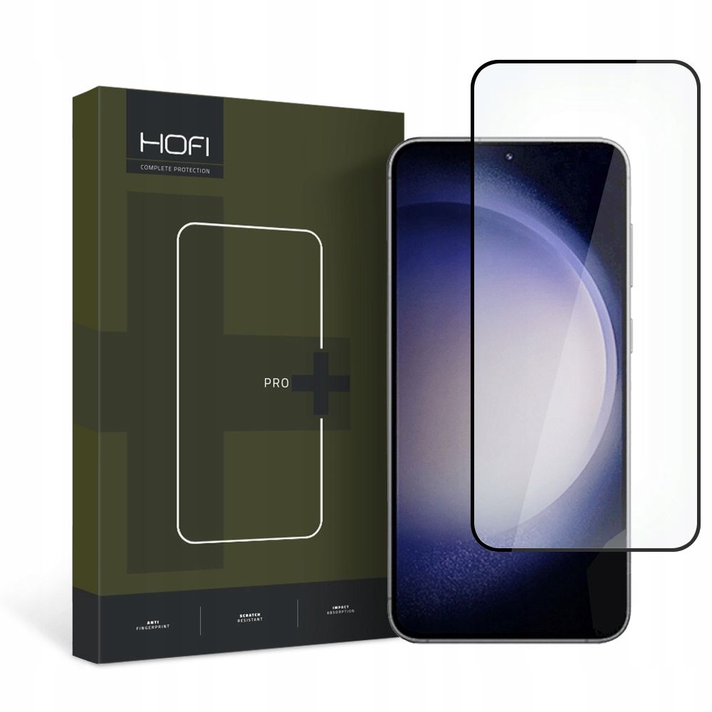 Beskyttelsesfilm til skærm HOFI PRO+ til Samsung Galaxy S23 S911, Hærdet Glas, Fuldklæbende, Sort