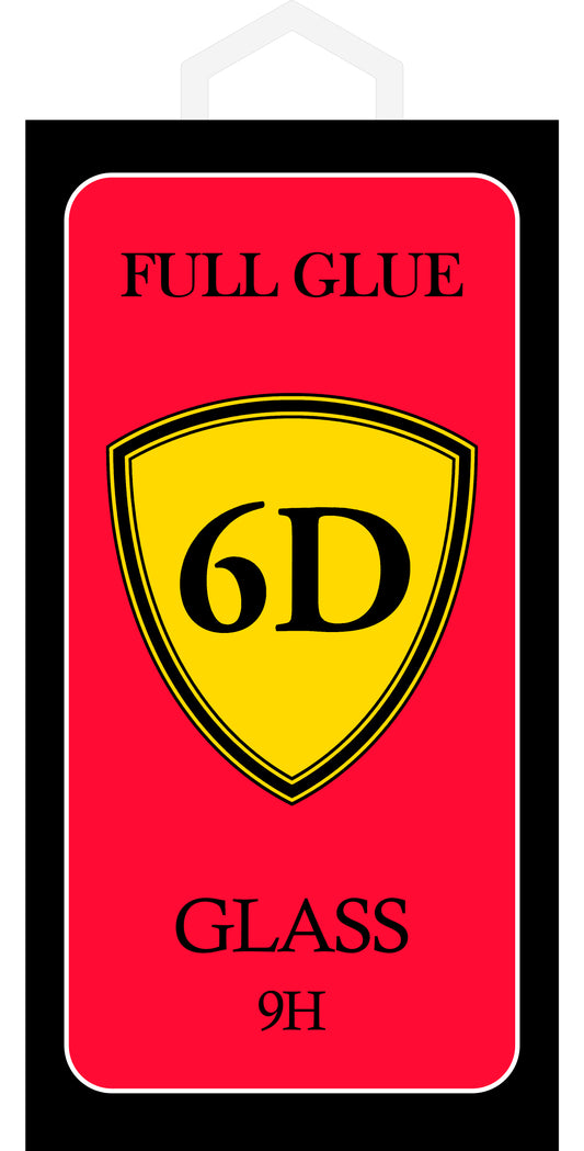 OEM-skærmbeskytter til Samsung Galaxy A53 5G A536, hærdet glas, fuld lim, 6D, sort