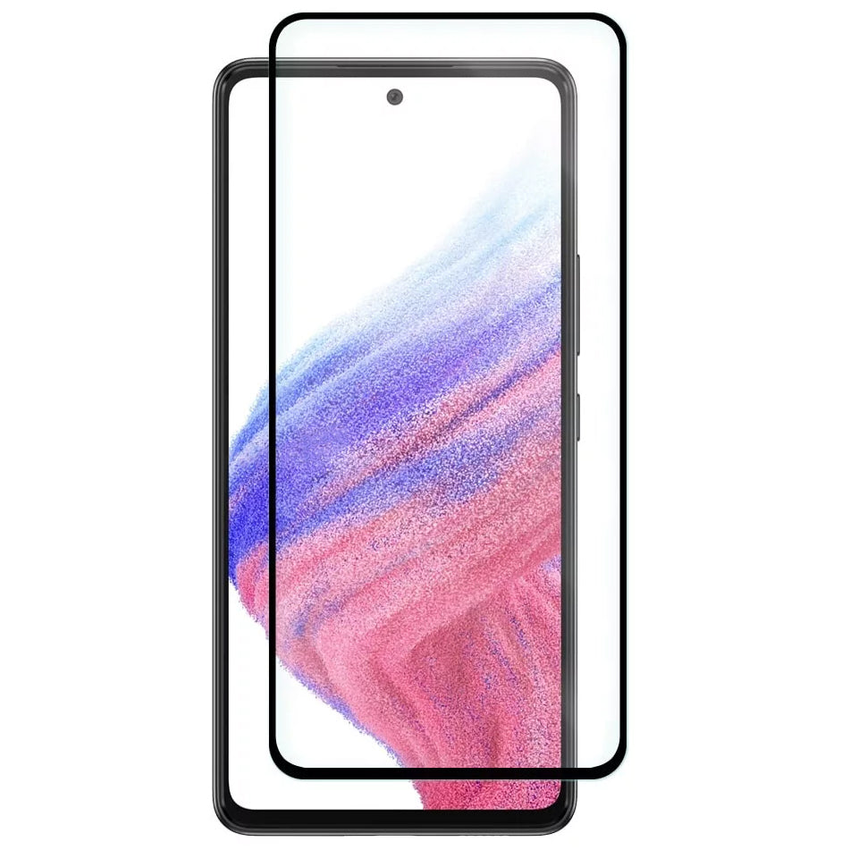 Beskyttelsesfilm til skærm OEM til Samsung Galaxy A53 5G A536, Hærdet Glas, Fuldklæbende, 6D, Sort